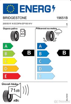 Nové pneu. Bridgestone Ecopia 205/55/16 - 3