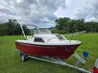 Kajutova lod 5x2m, vlek, motor 5-50, 4 motory - 3