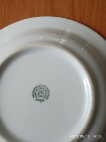 Mix talířů porcelánových, made in Czechoslovakia, 5ks - 3