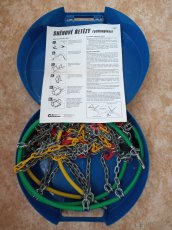 Sněhové řetězy na většinu aut nižší střední třídy. - 3