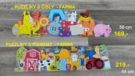 Dřevěné montessori hračky - VÝPRODEJ - 3