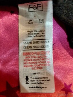 Kostým čarodějnice 3-4 roky - 3