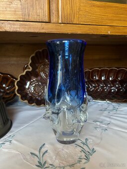 Váza z hutního skla Ladislav Paleček, Škrdlovice - 3