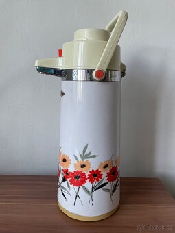 Retro čínská termoska s pumpičkou 2,2 l 80 léta - 3
