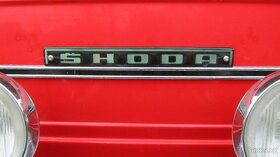 ŠKODA 110R ozdobný štít přední luminiscenční - vyrobený - 3