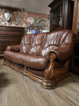 Kožená sedací souprava. - 3