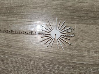 Vánoční retro vločka 8cm - 3