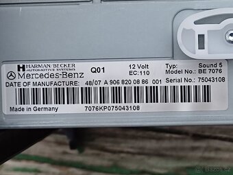 PRODÁM ORIGINAL AUTORADIO MB SPRINTER - 3