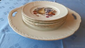 Stará porcelánová koláčová souprava - 3