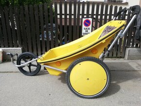 Švýcarský vozík Leggero Twist pro 2 děti, používaný, funkční - 3