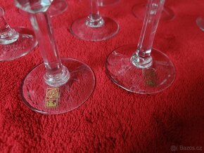 Sklenice na víno z křišťálového skla zdobené 14 ks - 3