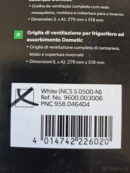 Dometic větrací mřížka LS300, 00.003006, NCS S 0500-N, PNC 9 - 3