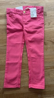 3x Kalhoty & džíny H&M růžové - nové vel. 104 - 3
