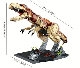 Stavebnice: Dinosauru (Velociraptor, Pterodaktyl,Ty-Rex) - 3