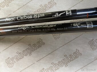 DAM Magic Carbon 2.7m, 30-60g , 2x, cena za kus 1000,- - 3