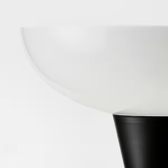Stojací čtecí lampa, černá/bílá - 3