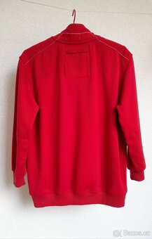 Červená unisex mikina s límečkem na zip Brax - 3