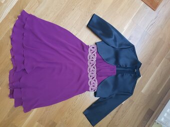 Společenské krátké šaty s bolérkem - 3