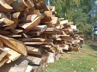 Předštípané palivo, silné oblany, krajiny z pily - 2m délka - 3