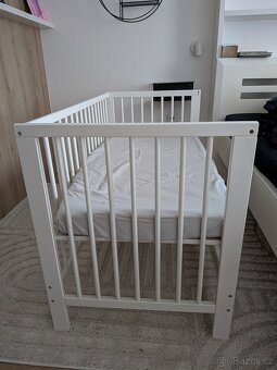 Dětská postýlka IKEA GULLIVER, bílá - 3