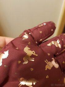 Zimní prstové rukavice s jednorožcem - 3