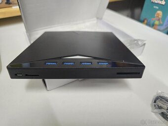 7v1 Externí USB3 + USB-C vypalovačka CD / DVD - 3