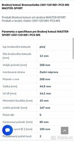 Brzdové kotouče Opel/chevrolet (nové) - 3