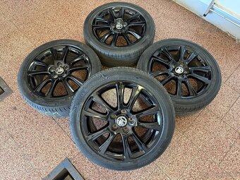 Originální Alu kola 5x112 r17 letní pneu 5mm. - 3