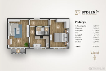 Prodej bytu 2+1 51,5 m² Libušina, Teplice - 3