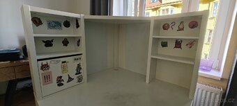 Prodám rohový prac.stůl IKEA MICKE 100x100 cm, bílý - 3