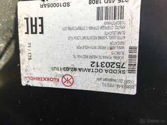 Skoda Octavia I. - pravy blatnik, novy - 3