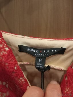 Červené šaty  Romeo & Julie ,vel.M - 3