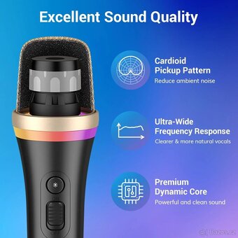 Dynamický mikrofon Tonor D2 RGB - 3