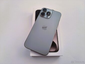 apple iphone 15 PRO 128gb Natural Titanium / Batéria 90% - 3