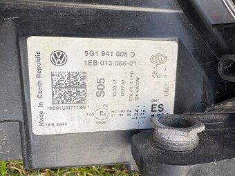VW Golf VII,levé světlo 5G1941005D,originál v TOP stavu - 3