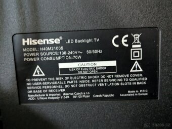 TV Hisense H40M2100S - nefunkční - 3