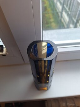 Váza broušená, dual, Wunsch hutní sklo - 3