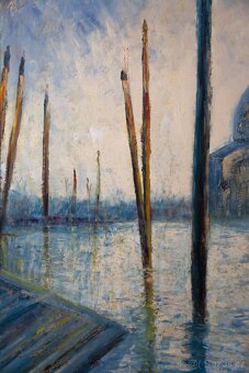 Venezia / Benátky – veľký olej na plátne, 118 × 88 cm - 3