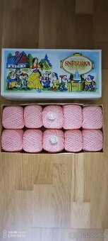 Bavl. pletací/háčkovací příze Sněhurka,nepoužitá - 3