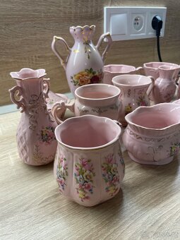Růžový čínský porcelán - 3