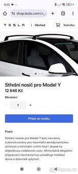 originální střešní nosič TESLA model Y - nový - 3