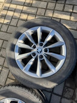 ORIGINÁL Alu Škoda Minoris R16, 5x112 - TOP STAV - 3