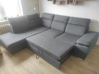Rozkládací sedací souprava s úložným prostorem - 3