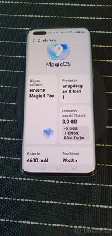 Honor Magic 4 pro 5g 8/256 vyměním - 3