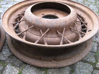 Drátěné Disky Hering 3,62 x 17" Tatra Praga Horch Mercedes - 3