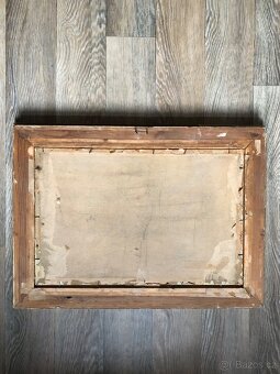 Prodám obraz, Nováček 1938- Staré Zámecké schody na Pražský - 3