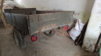 vozík vlečka domácí výroby za malotraktor fréza - 3