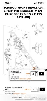 Oem ktm exc/ sx brembo strmen, kotuc, adapter - 3