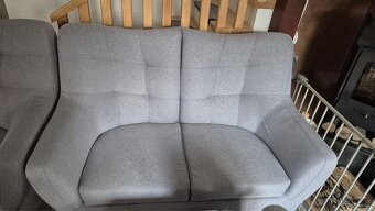 Gauč / pohovka / dvojsedák s křeslem - 3