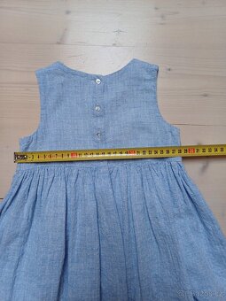 Modré šaty vel 92 - 3